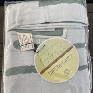 Kennebunk Home Coastal Sage Stripe Throw Blanket